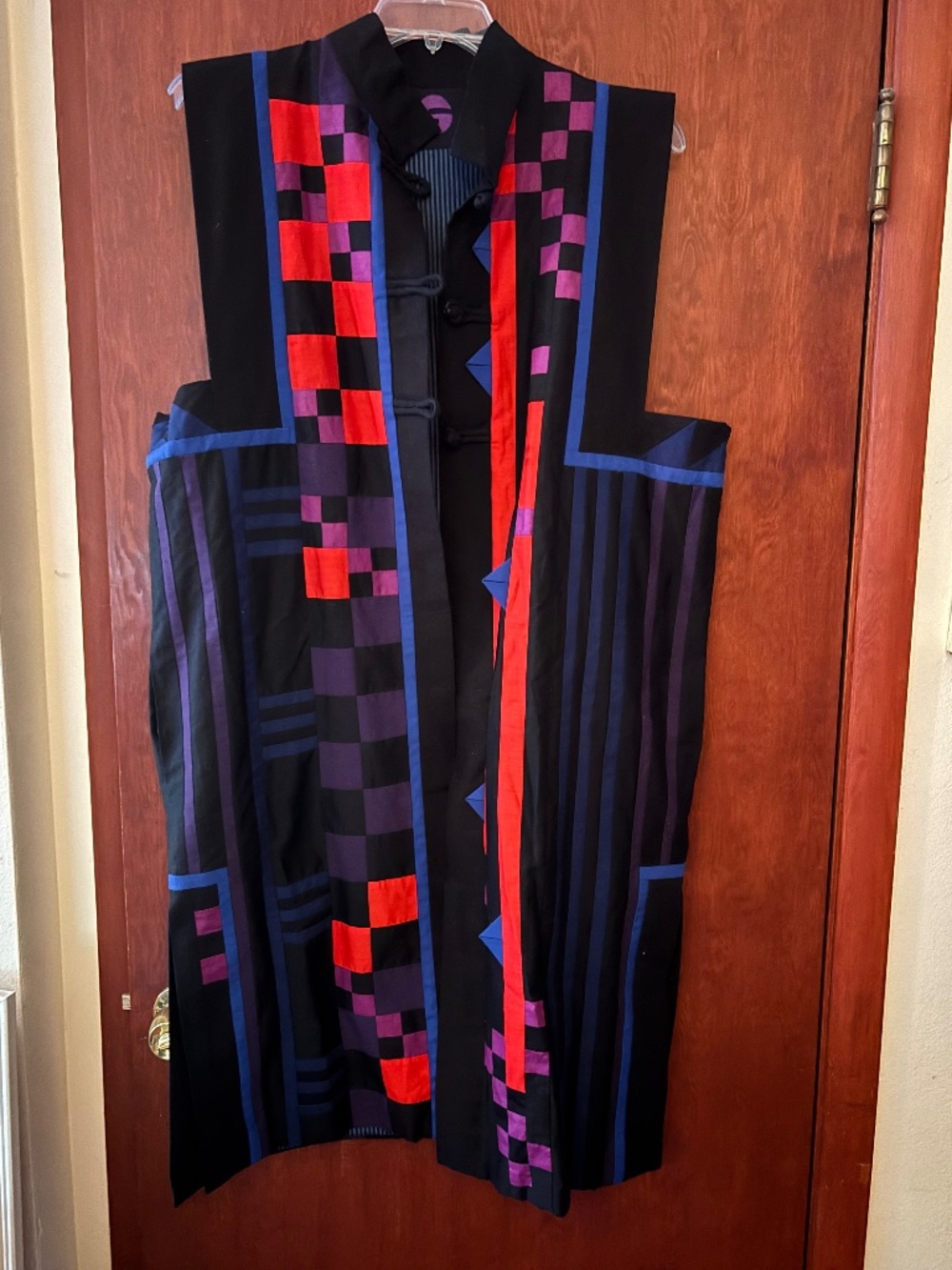 Hand quilted coat/cover, size 16